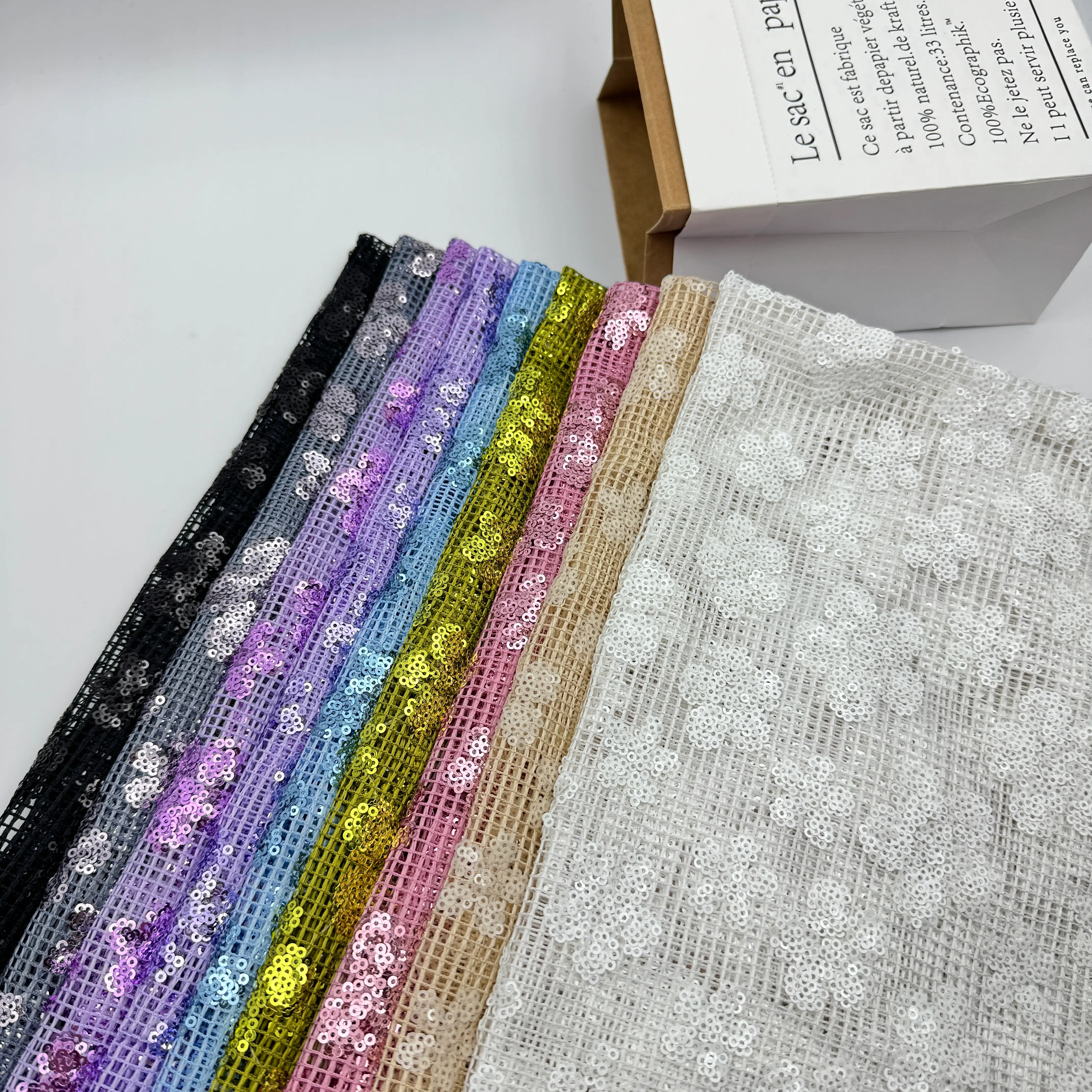 3mm Coarse Mesh Sequin Fabric