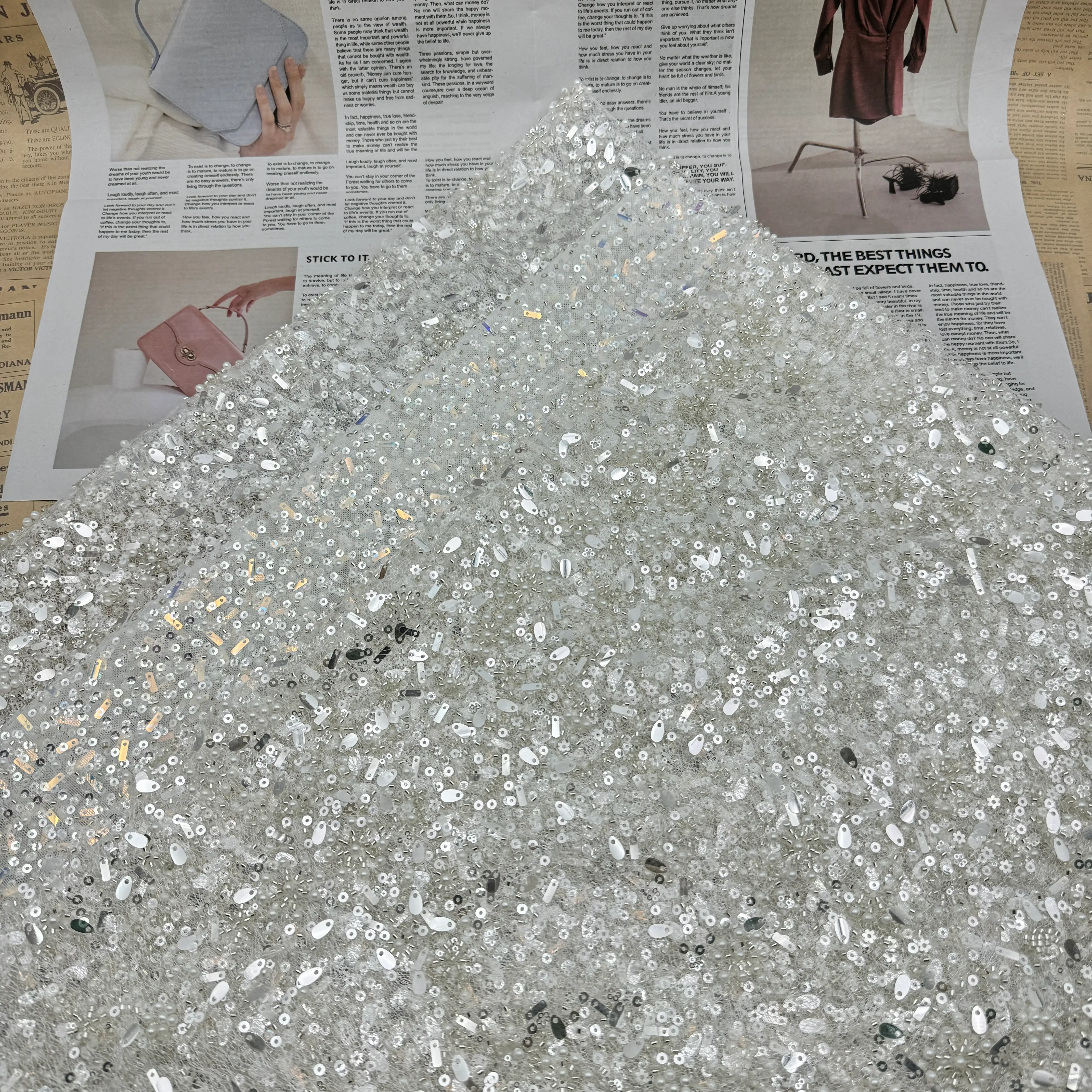 Multi-size Bead Sequin Crystal Embroidery C2