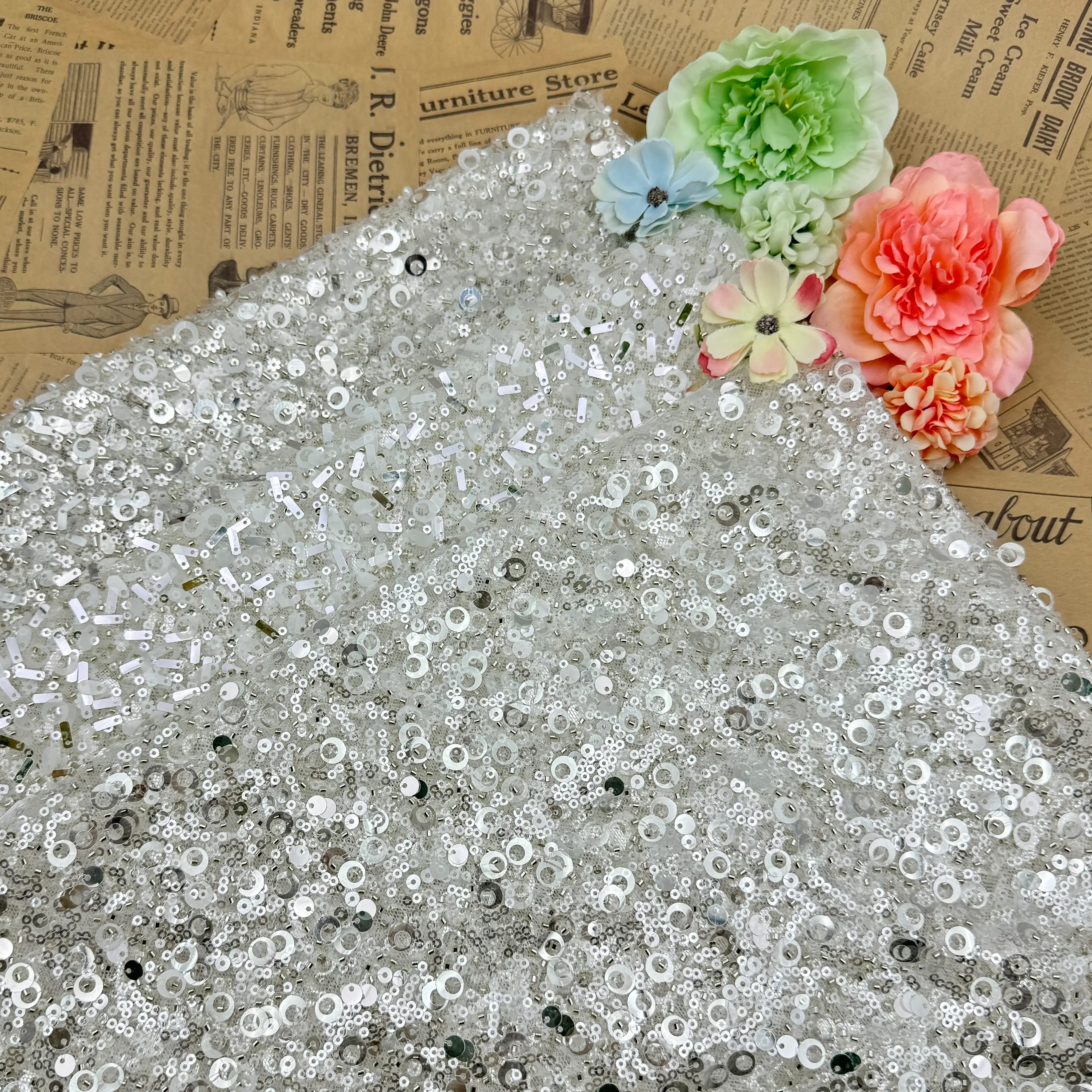 Sequin Tube Long Strip Crystal