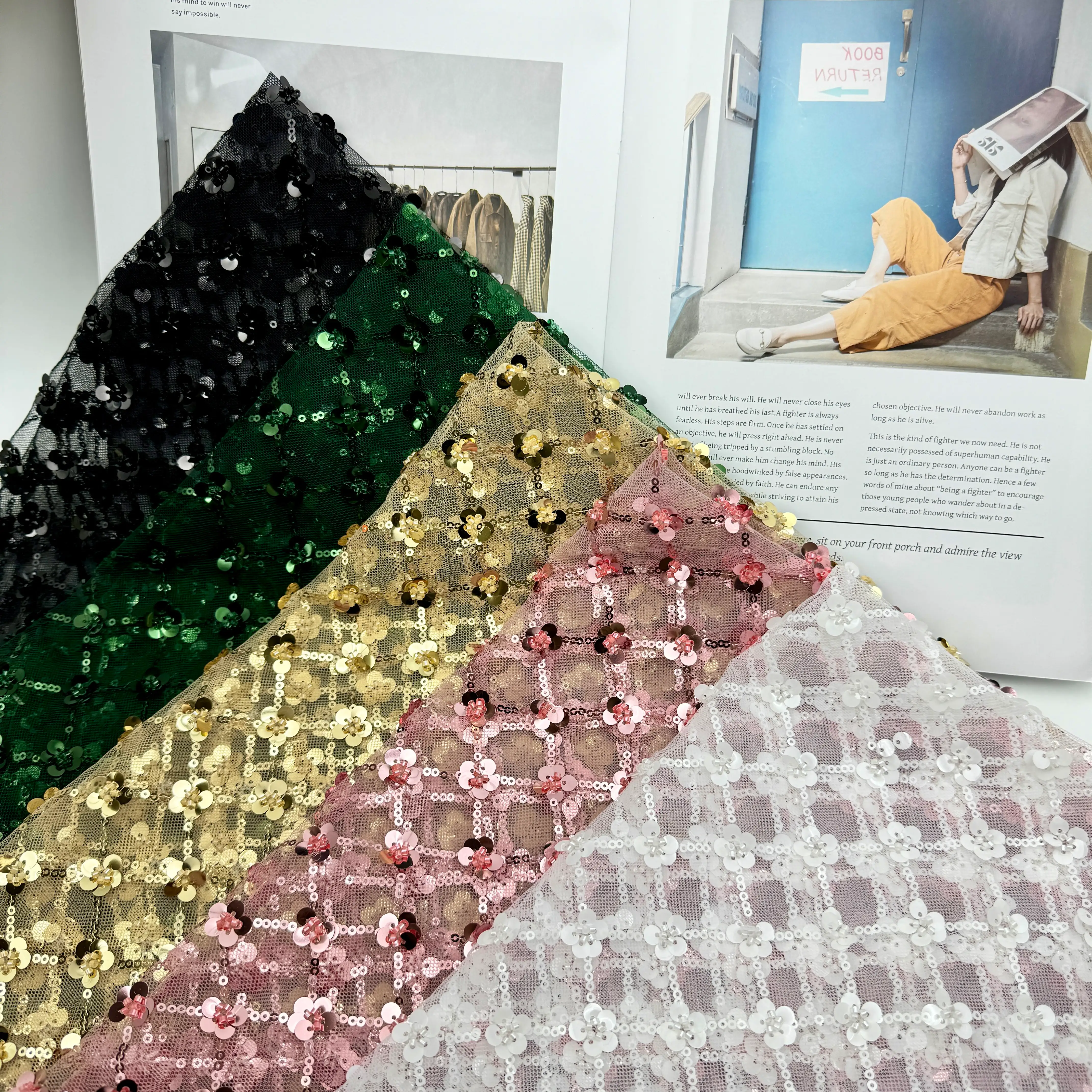 3D Camellia Tube Embroidery A33