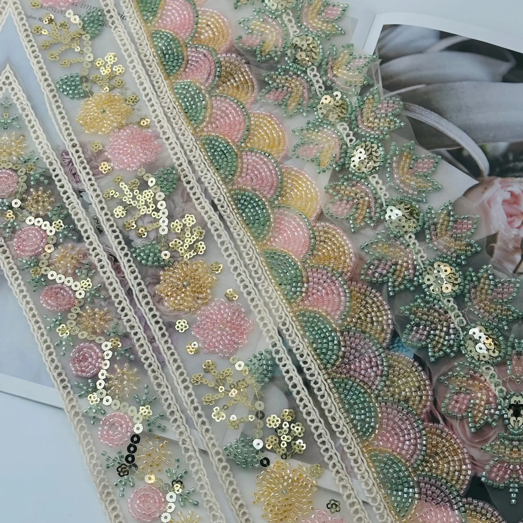 Bead & Sequin Gold Series