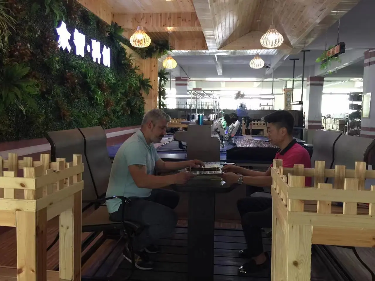 Brand Customer Discussing Fabric Development Details