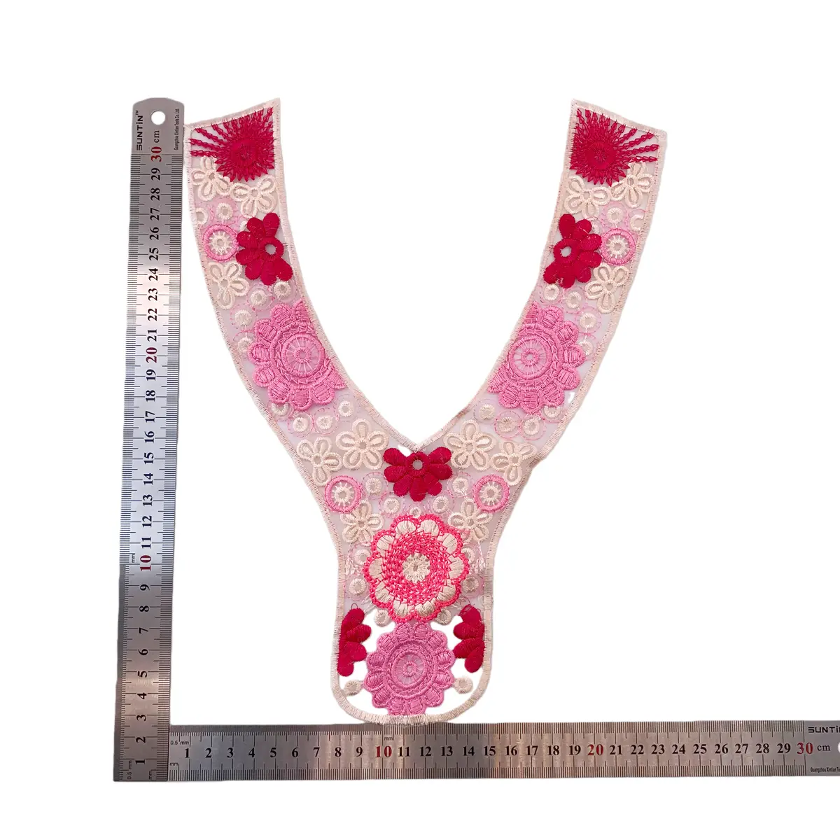 Flat Embroidery Neckline Trim 1