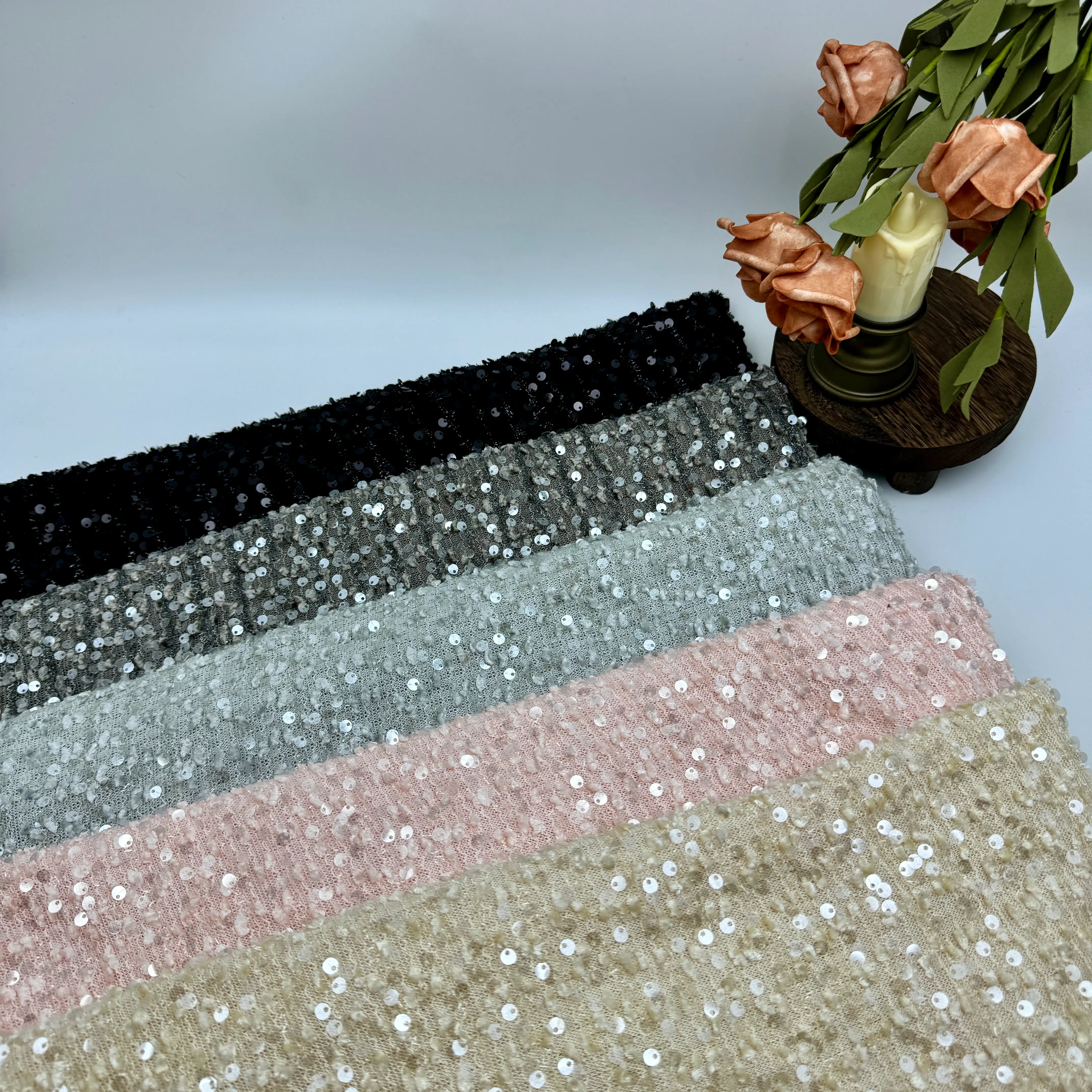 50mm Transparent Sequin Embroidery