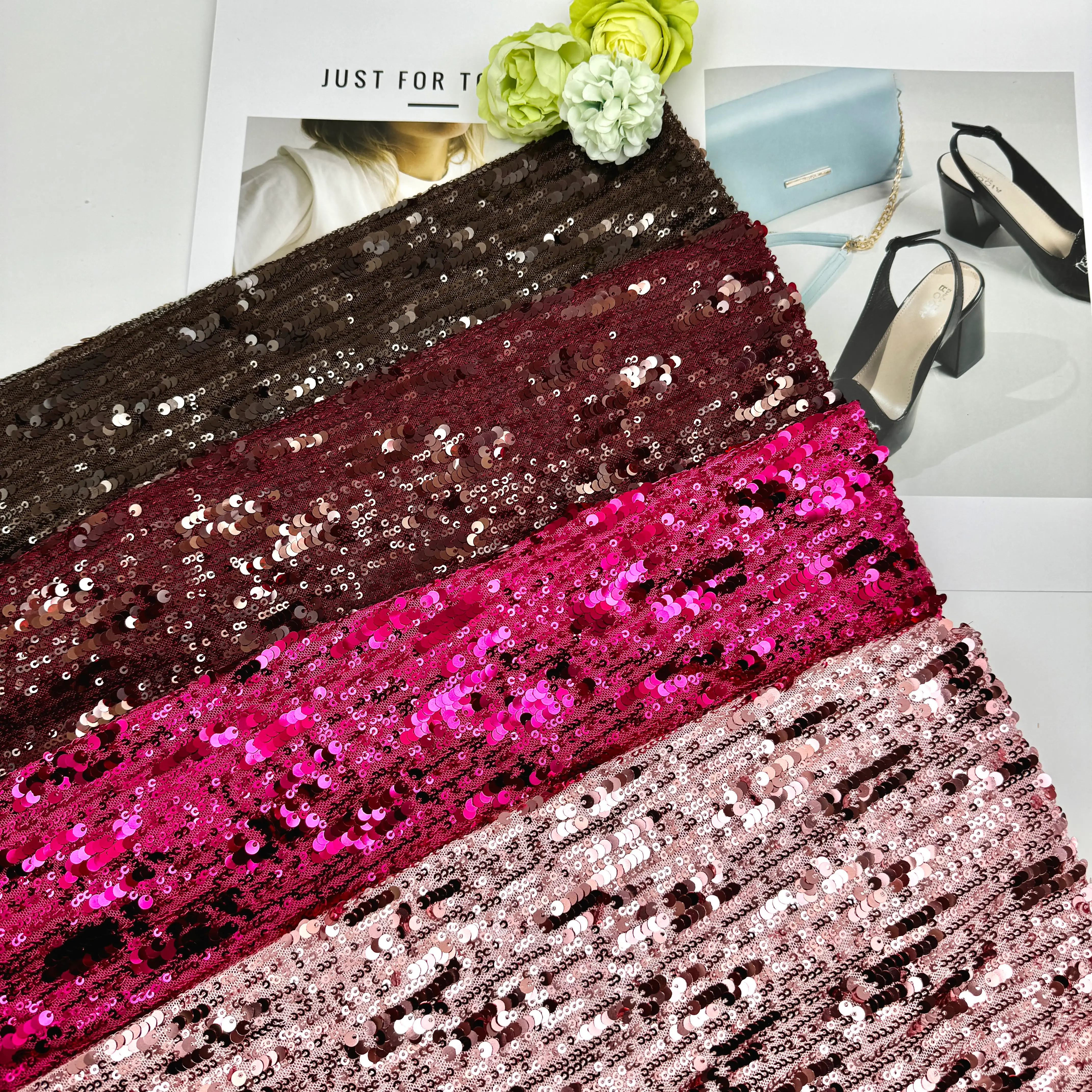 Mesh Sequin Embroidery A8