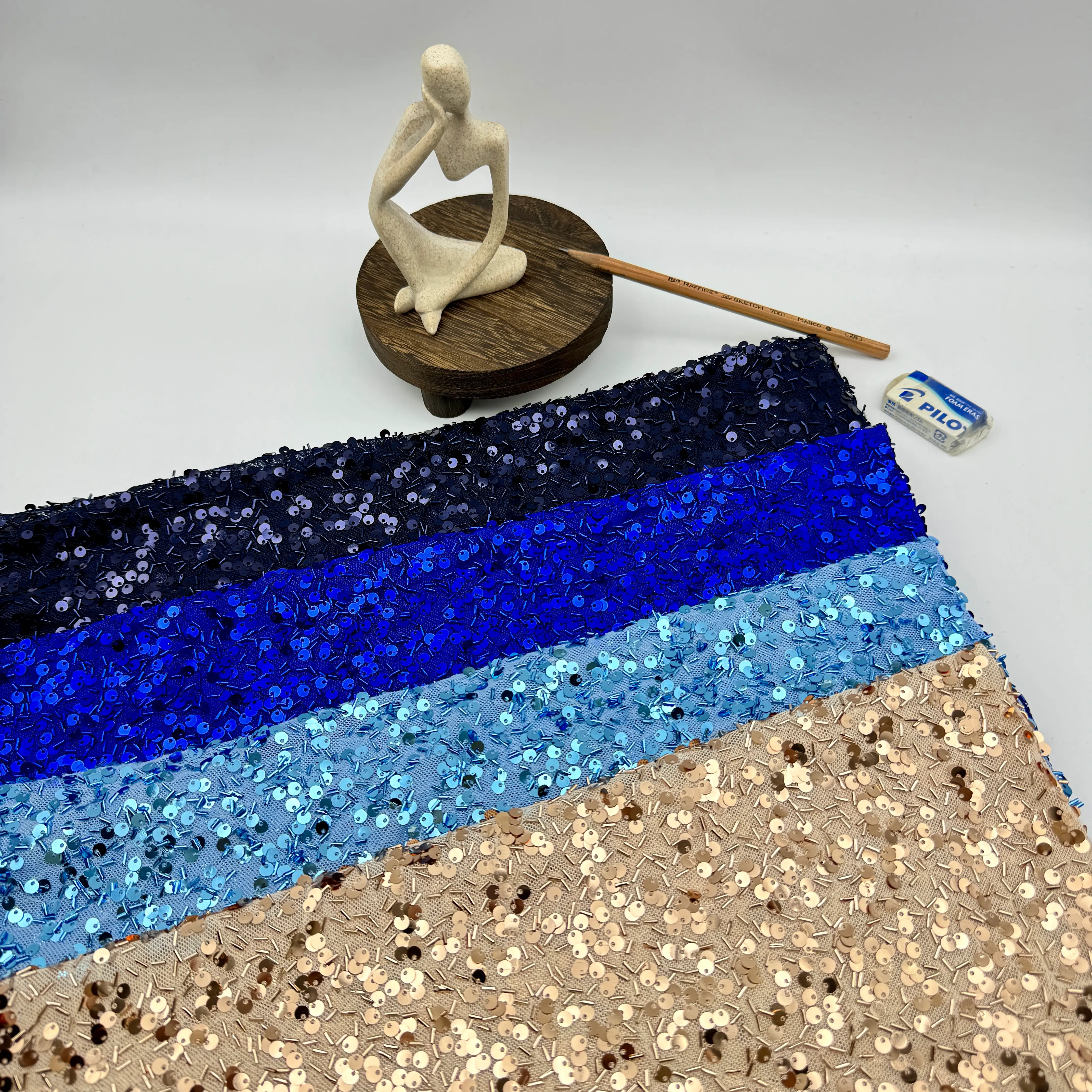 Short Tube Sequin Embroidery